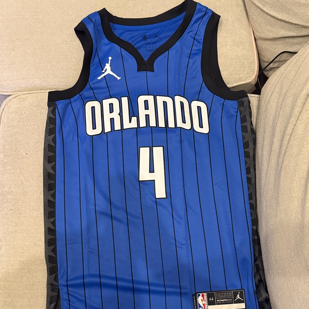NBA Blue and Black Suggs #4 Pinstripe Jersey Jordan Brand Statement edition - Picture 3 of 7